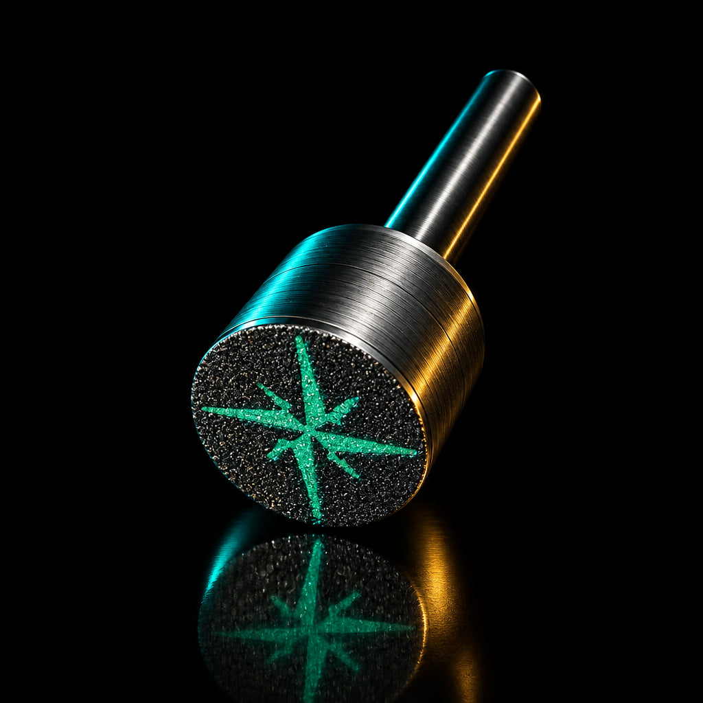Prensador T&T negro con estrella verde